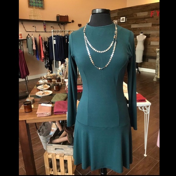 Veronica M Dresses & Skirts - Soft Ponti Dress with Flounce